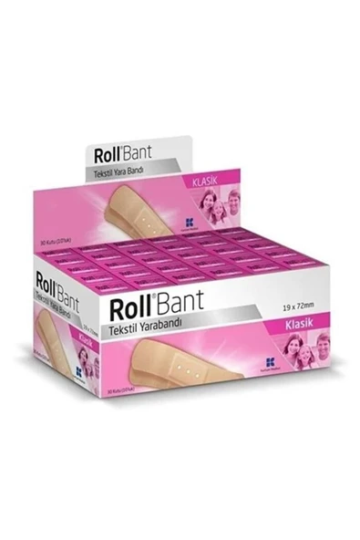 Roll Bant Tekstil Yarabandı 30 Kutu 10'luk ürün görseli 1