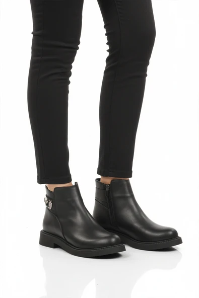 Pierre Cardin Siyah İçi Kürklü Kaymaz Taban Soğuğa Dirençli Kadın Bot PC-55161 Z ürün görseli 1