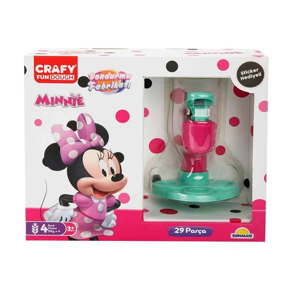 Crafy Minnie Dondurma Fabrikası Oyun Hamuru Seti 200 g 29 Parça - Resim 4