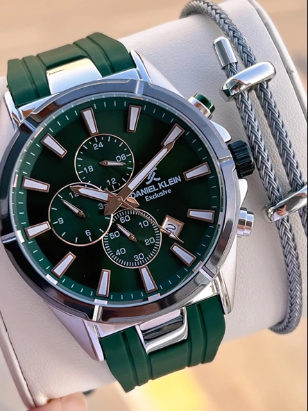 Daniel Klein Silikon Kordon İtalyan Tasarım Bileklik Hediyeli 2Yıl Garantili Erkek Kol Saati 10691.2 ürün görseli