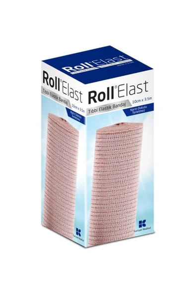 Roll Elast Bandaj Ten Rengi 10 cm x 3,5m ürün görseli 1
