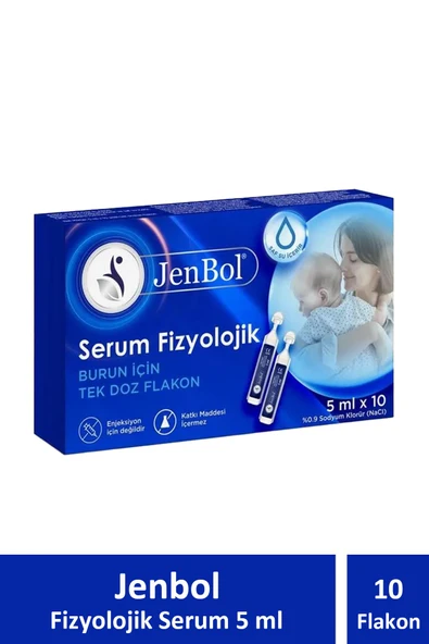 Jenbol Fizyolojik Serum 5 ml x 10 Flakon ürün görseli 1