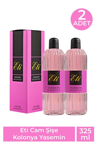 Eti Cam Şişe Kolonya Yasemin 325 ml 2 Adet ürün görseli 1