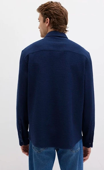 Mavi 0211789 M Logo Nakışlı Örme Erkek Gömlek - Resim 5