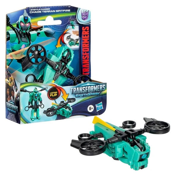 Transformers Earthspark Tek Adımda Dönüşen Figür F6229 F8663 Chaos Terran Spitfire ürün görseli