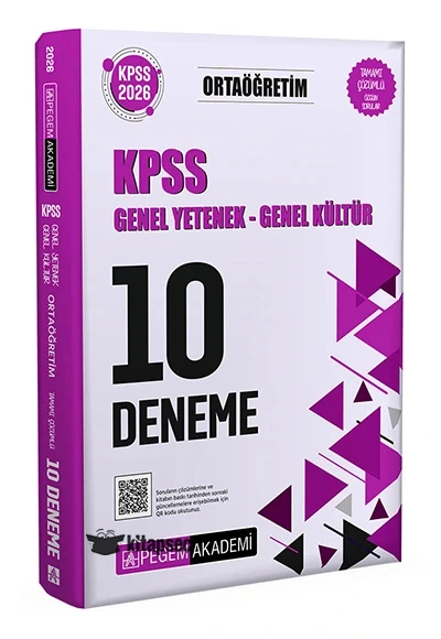 Pegem 2026 Kpss Ortaöğretim Gy Gk 10 Deneme ürün görseli 1