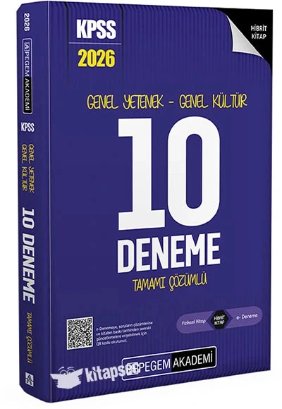 Pegem 2026 Kpss Gy Gk 10 Çözümlü Deneme ürün görseli 1