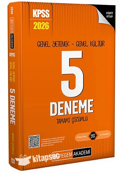 Pegem 2026 Kpss Gy Gk 5 Çözümlü Deneme ürün görseli 1