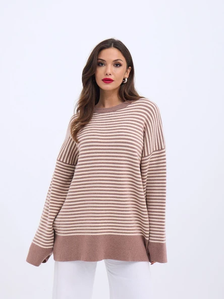 42481 FAME TRİKO ÇİZGİLİ SALAŞ - Resim 2