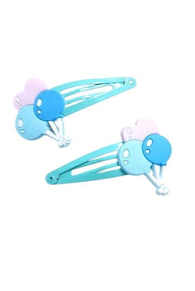 Balon Figürlü Kız Çocuk Çıtçıtlı Toka - Resim 7