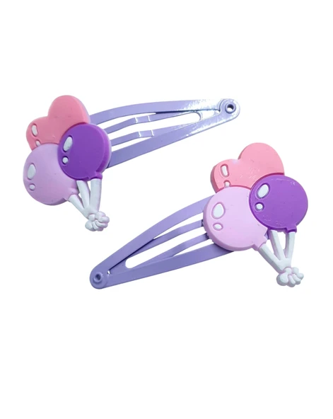 Balon Figürlü Kız Çocuk Çıtçıtlı Toka - Resim 9