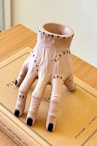 El Şeklinde Reçine Kalem Tutucu | Şık Masaüstü Kalem & Kırtasiye Düzenleyici (1 Adet) - Resim 9