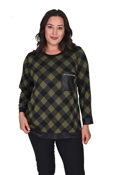 2460 FLAŞ JAKARLI BLUZ ürün görseli