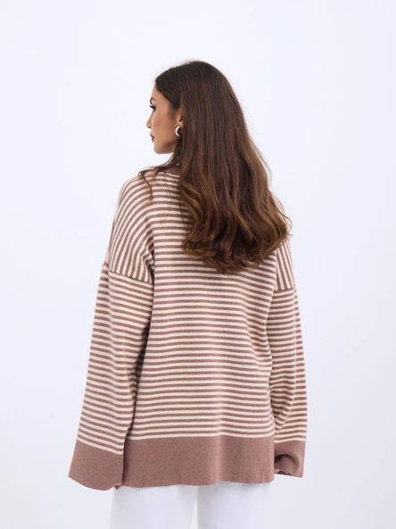 42481 FAME TRİKO ÇİZGİLİ SALAŞ - Resim 3