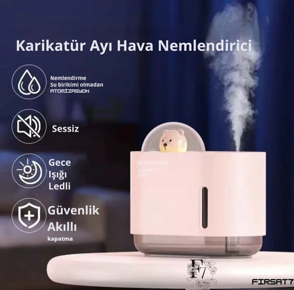 Dekoratif astronat ayı hava nemlendirici ürün görseli