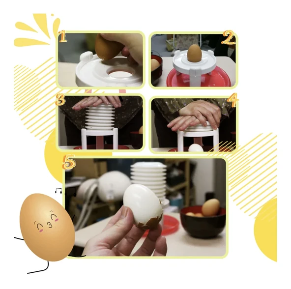 Haşlanmış yumurta çıkarıcı kabuk soyucu makine - Resim 5