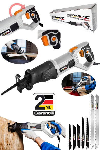 stilmax 2800W Devir Ayarlı 7 Bıçaklı Elektrikli Tilki Kuyruğu Kesim Makinesi – Ahşap, Metal Kesme - Resim 2