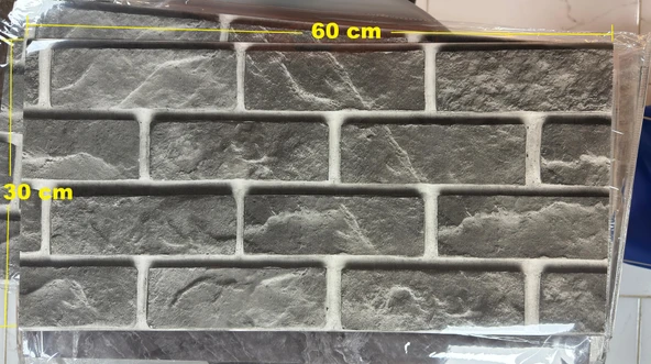 (6 Adet) Kendinden Yapışkanlı Dekoratif Esnek Köpük Beyaz Pvc Mermer Panel 60x30 (0,18 m²)cm Mutfak Banyo WC ürün görseli