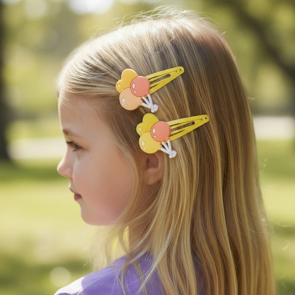 Balon Figürlü Kız Çocuk Çıtçıtlı Toka - Resim 10