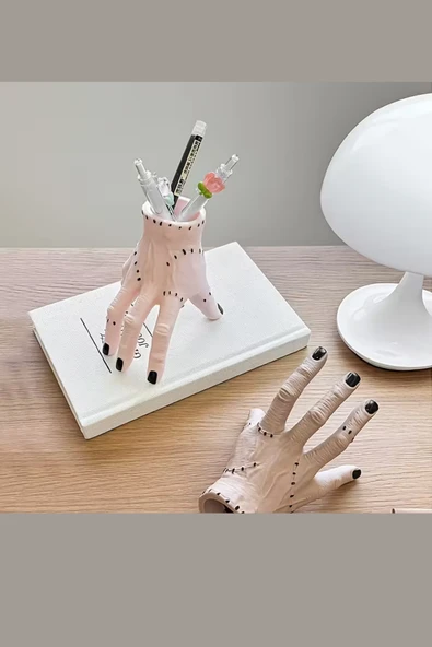 El Şeklinde Reçine Kalem Tutucu | Şık Masaüstü Kalem & Kırtasiye Düzenleyici (1 Adet) - Resim 8