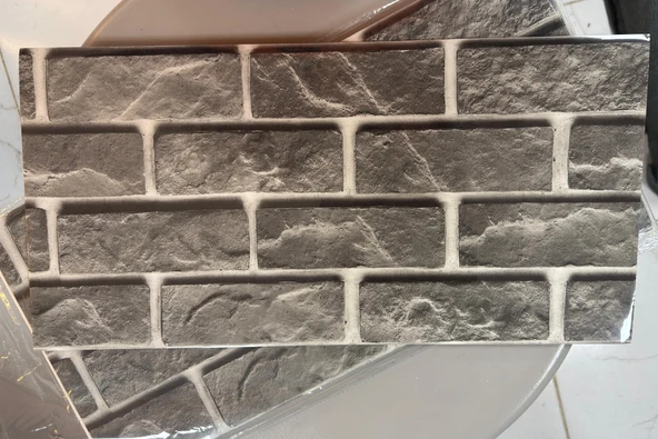 (6 Adet) Kendinden Yapışkanlı Dekoratif Esnek Köpük Beyaz Pvc Mermer Panel 60x30 (0,18 m²)cm Mutfak Banyo WC - Resim 2