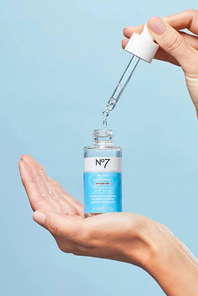 No7 HydraLuminous+ 2% Hyaluronic Acid Yüz Serumu 30ML - Resim 8