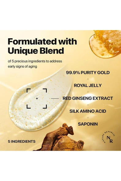 Nature Republic Ginseng Gold Silk Nemlendirici Yüz Kremi 70.8GR - Resim 4