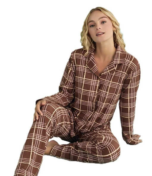 Amera Kadın Pijama Takımı Yumuşak Dokulu ve Sıcak S–XXL ürün görseli