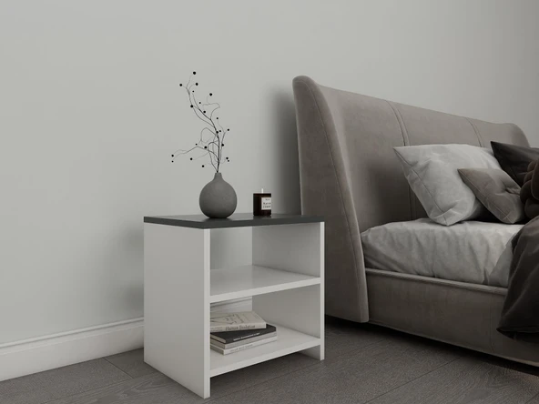 Mars Komodin Koyu Gri-Beyaz - Resim 2