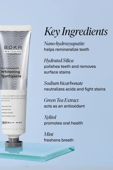 Boka Refresh Mint Whitening n-Ha Diş Macunu 96GR - Resim 3