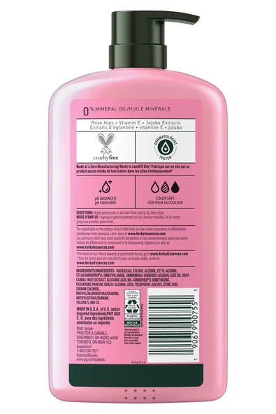 Herbal Essences Rose Hips Saç Kremi 1000ML - Resim 2