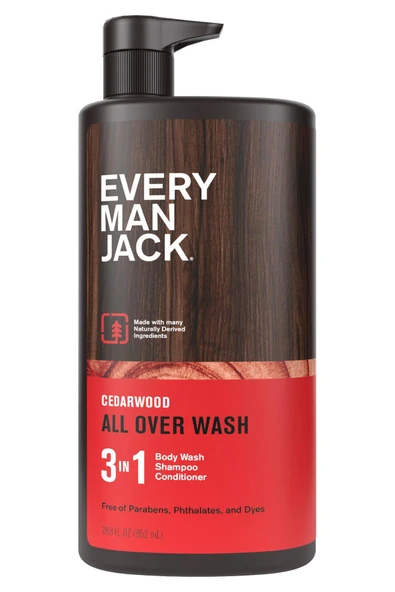 Every Man Jack Cedarwood 3’ü 1 Arada Şampuan Saç Kremi ve Duş Jeli 852ML ürün görseli
