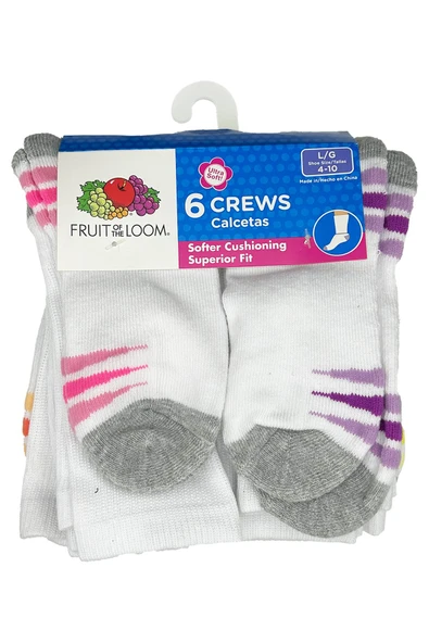Fruit Of The Loom Crews Calcetas Çorap 6lı Paket (L) ürün görseli