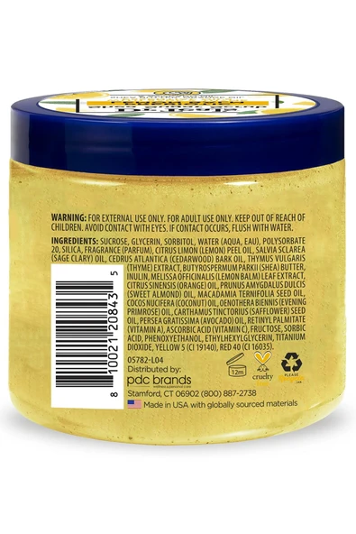 DR.Teals Prebiotic Lemon Balm Shea Sugar Scrub Vücut Peelingi 538GR - Resim 3