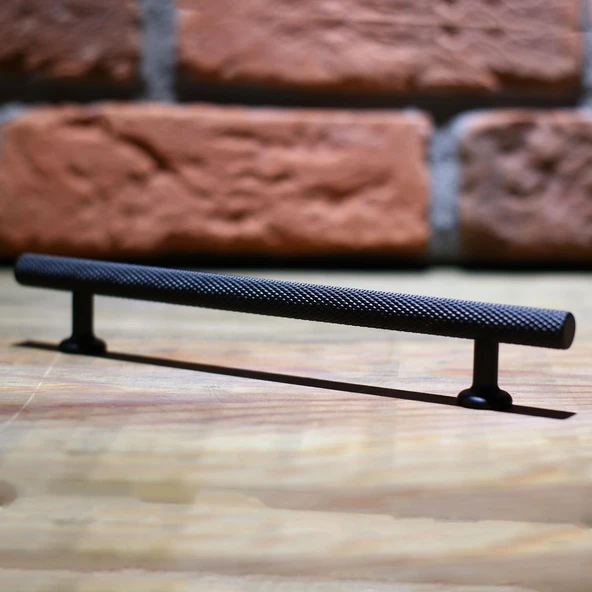 Mobilya Mutfak Dolabı Çekmece Dolap Kulpları Kapak Kulpu Kulbu Siyah 128 Mm-12.8 Cm Metal Kulp - Resim 5