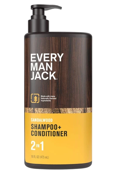Every Man Jack Sandalwood 2’si 1 Arada Şampuan ve Saç Kremi 473ML ürün görseli