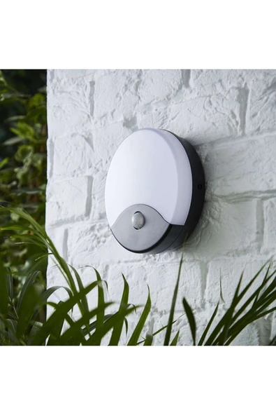 20 W Sensörlü Palermo Led Duvar Armatürü - Sarı Işık (4000K) -gri Kasa - Ct-7092 ürün görseli