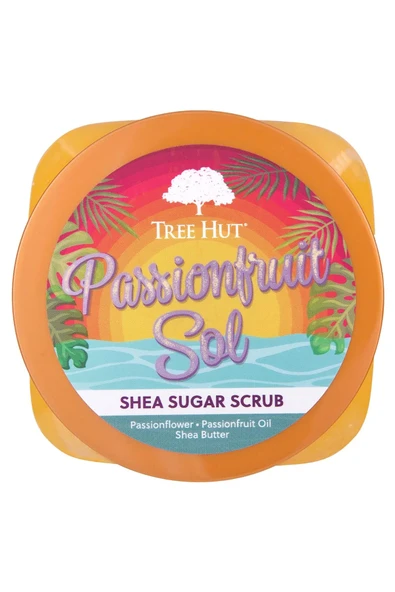 Tree Hut Passionfruit Sol Shea Sugar Scrub Vücut Peelingi 510GR - Resim 4