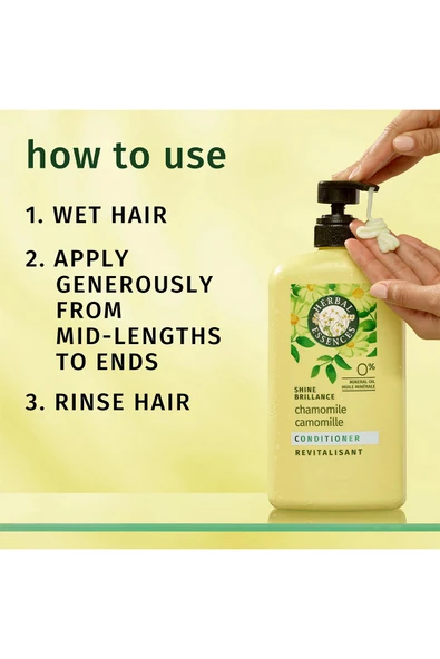 Herbal Essences Shine Brillance Chamomile Saç Kremi 865ML - Resim 7