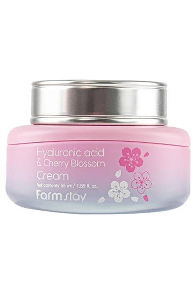Farmstay Hyaluronic Acid & Cherry Blossom Yüz Kremi 55ML ürün görseli 1
