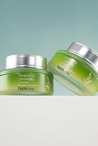 Farmstay Mugwort & Ceramide Yüz Kremi 55ML - Resim 3