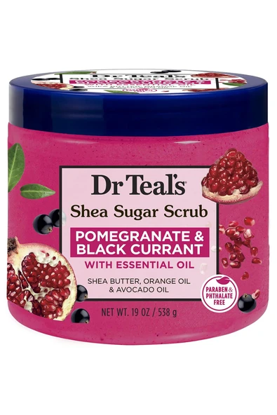 DR.Teals Pomegranate & Black Currant Shea Sugar Scrub Vücut Peelingi 538GR ürün görseli