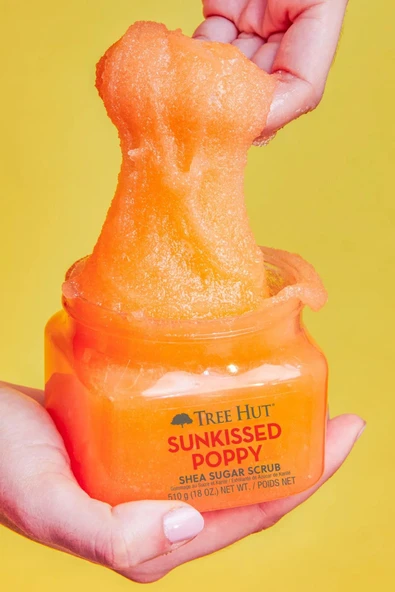 Tree Hut Sunkissed Poppy Shea Sugar Scrub Vücut Peelingi 510GR - Resim 6