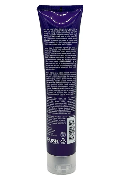 Rusk Deepshine PlatinumX Renk Canlandırıcı Güçlü Tutuş Saç Jölesi 168GR - Resim 2