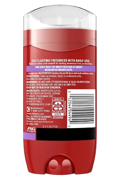 Old Spice NightPanther Alüminyumsuz Stick Deodorant 85GR - Resim 2