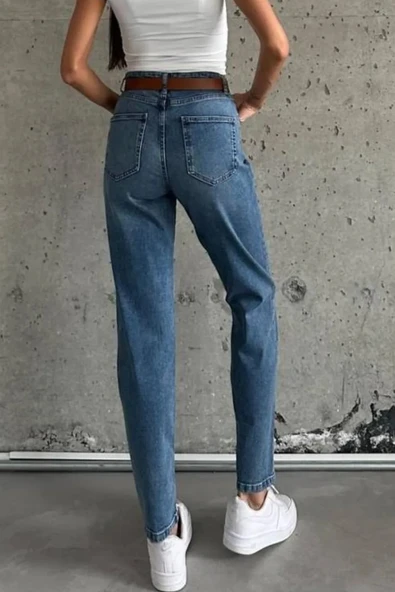 7542 LACARİNO PANTOLON BOYFRIEND - Resim 4