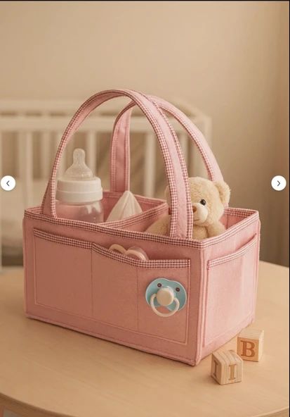 YUNUSOĞLU HOME Anne Bebek Keçe Bakım Çantası Yenidoğan İçin Organizer Düzenleyici Çok Amaçlı ürün görseli