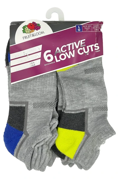 Fruit Of The Loom Active Low Cuts Çorap 6lı Paket (L) ürün görseli