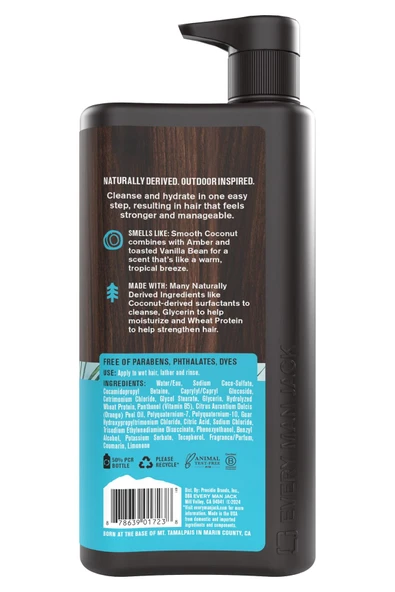 Every Man Jack Coconut + Vanilla 2’si 1 Arada Şampuan ve Saç Kremi 473ML - Resim 2