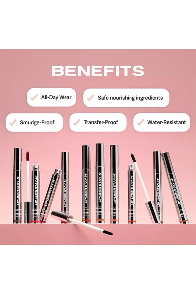 Sacheu Lip Liner Stay-n Soyulabilir Uzun Süre Kalıcı Dudak Çizgisi Belirginleştirici 00 LeftonRED 3.5ML - Resim 3